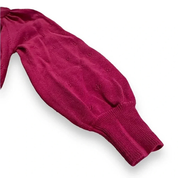 Tea Collection | Bubble Sleeve Pointelle Sweater (4-5 yrs) - Picture 3 of 5